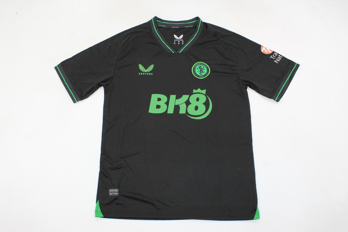 AAA Quality Aston Villa 23/24 GK Black/Green Soccer Jersey